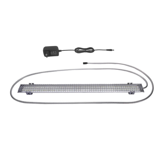 HappyBird Lighting Bird Cage Light with Chew Guard - Full Spectrum LED Pet Light - Simulates Natural Environment - Safe for Hookbill Birds – Easy to Install - (18" Long)