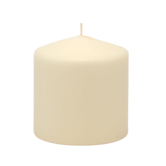 Stonebriar 6 Pack Tall 3 x 6 Inch 65 Hour Long Burning Unscented Ivory Wax Pillar Candles jlhbookstore.store