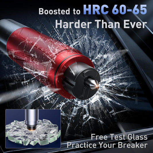 Emergency Car Window Breaker Tool, 2 in 1 Life Hammer car Escape Tool, Window Breaker Seatbelt Cutter for All Cars, car Escape Tool, Small Hammer, Seatbelt Cutter, Glass Cutter, Auto zubehör