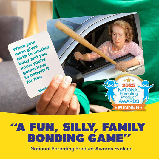 WHAT DO YOU MEME? Family Edition by Relatable, Family Games for Kids 8+, The TikTok Viral, Includes 300 Caption Cards, 108 Photo Cards, Stocking Stuffers Idea for Families