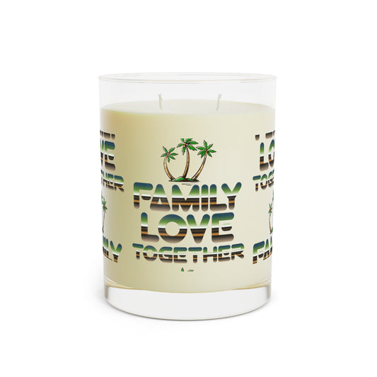 Family Love Together Scented Candle - Full Glass, 11oz