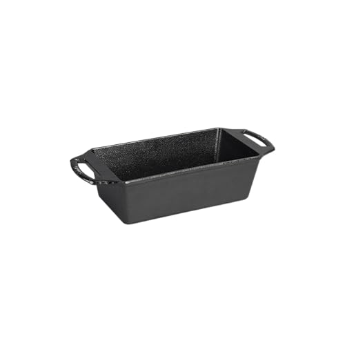 Lodge Cast Iron Loaf Pan 8.5x4.5 Inch, Black jlhbookstore.store