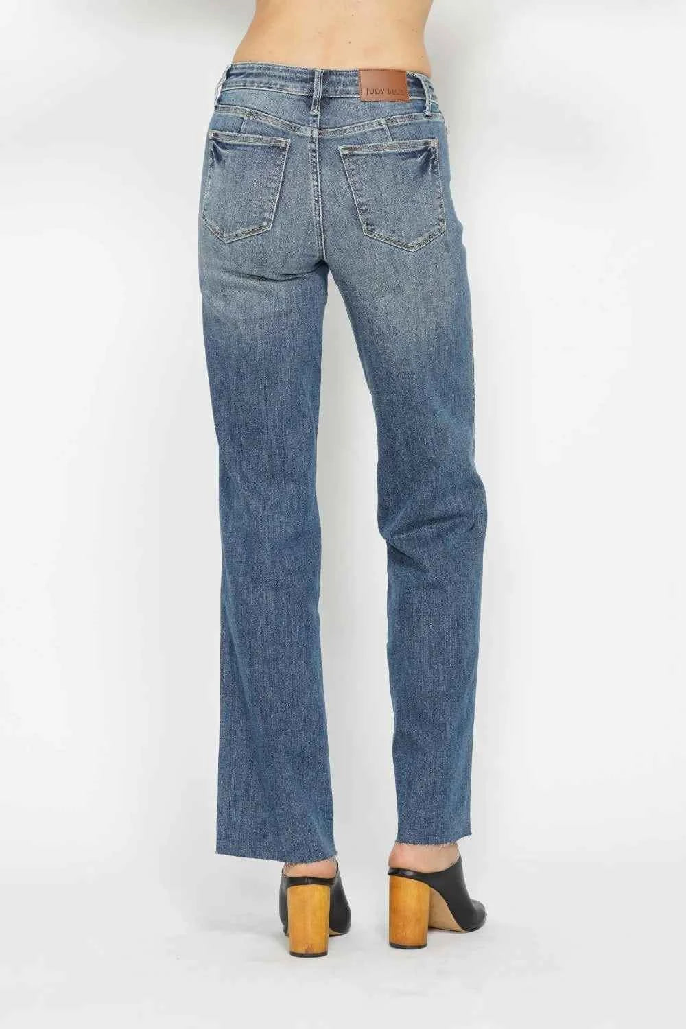 Judy Blue Full Size Tummy Control Straight Jeans