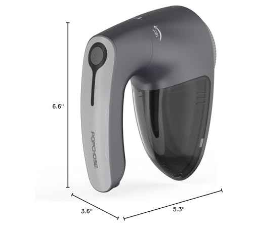 POPCHOSE Fabric Shaver, Lint Remover for Clothes, Lint Shaver with 6-Leaf Blades, 2 Speed Sweater Shavers to Remove Pilling for Clothing, Couch, Furniture, Fuzz, USB Rechargeble, Gray…