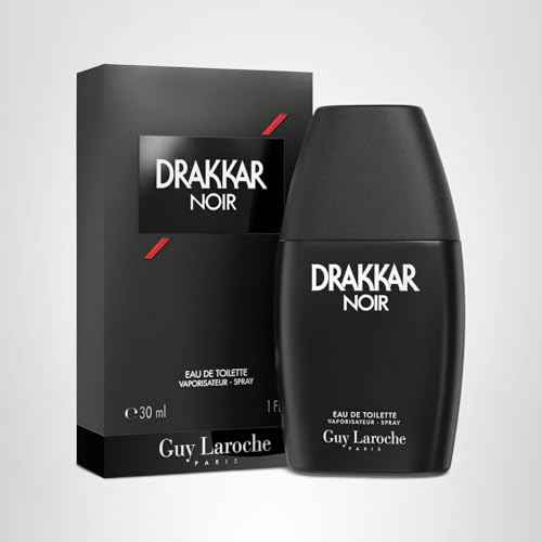 Guy Laroche Drakkar Noir Iconic Designer Fragrance - Intense & Powerful Eau de Toilette - Fougere Blend & Aromatic Spices - Long Lasting Mens Cologne - Day and Evening Scent