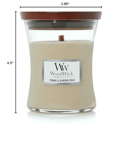 WoodWick Cinnamon Chai Holiday Candle Gifts for Women and Men, 9.7 oz Medium Hourglass Candle with Crackling Wick