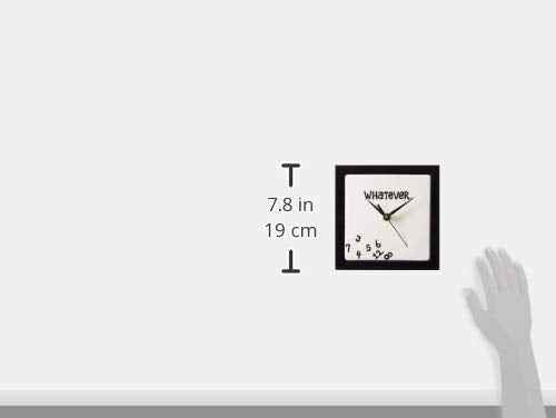 Enesco Whatever. Scrambled Numbers Always Late 7.5 x 7.5 Inch Square Hanging Wall Clock