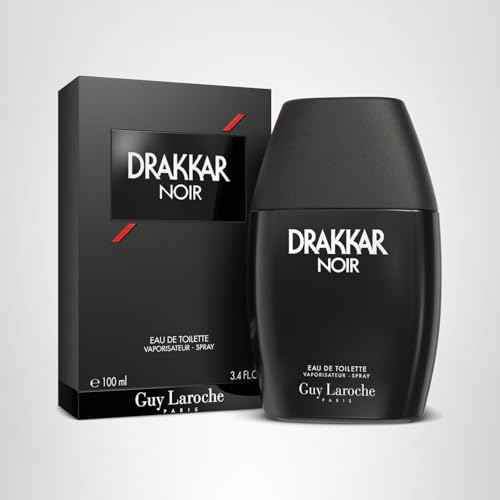 Guy Laroche Drakkar Noir Iconic Designer Fragrance - Intense & Powerful Eau de Toilette - Fougere Blend & Aromatic Spices - Long Lasting Mens Cologne - Day and Evening Scent