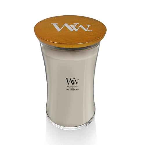 WoodWick Cinnamon Chai Holiday Candle Gifts for Women and Men, 9.7 oz Medium Hourglass Candle with Crackling Wick