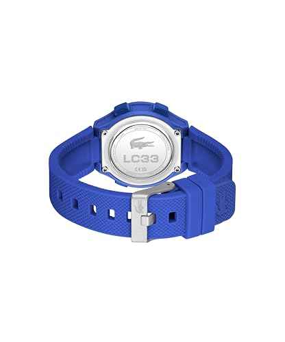 Lacoste LC33 Kids and Teens Digital Watch – 34mm Case, Digital Display with Day/Date, Alarm, Stopwatch, Countdown Timer and Backlight, Fun and Modern Design