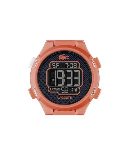 Lacoste LC33 Kids and Teens Digital Watch – 34mm Case, Digital Display with Day/Date, Alarm, Stopwatch, Countdown Timer and Backlight, Fun and Modern Design