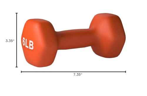 Amazon Basics Neoprene Dumbbell Hand Weights for Exercise and Muscle Toning
