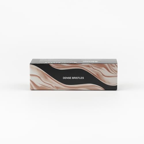 DUcare Kabuki Foundation Brush for Liquid Makeup Flat Top Professional Stick Buffing Blending Mineral Powder Large Face Makeup Brush, Black