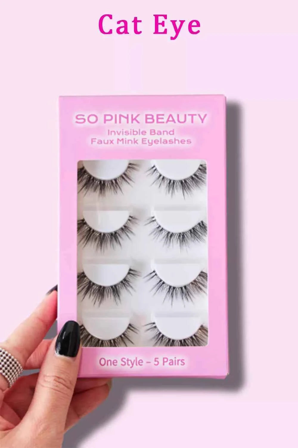 SO PINK BEAUTY Faux Mink Eyelashes 5 Pairs