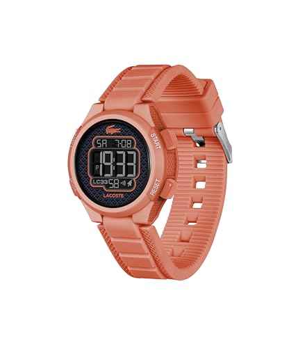 Lacoste LC33 Kids and Teens Digital Watch – 34mm Case, Digital Display with Day/Date, Alarm, Stopwatch, Countdown Timer and Backlight, Fun and Modern Design