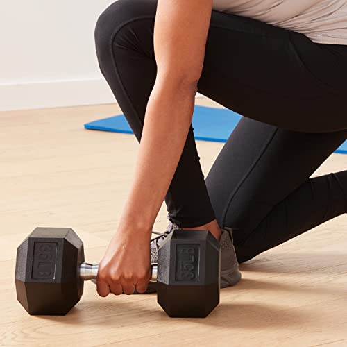 Amazon Basics Rubber Hex Dumbbell Hand Weight jlhbookstore.store