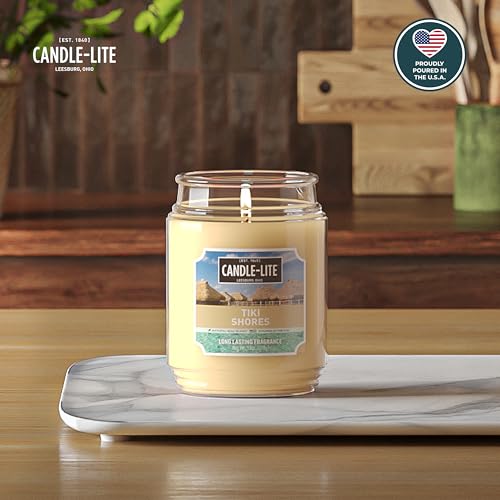 Candle-lite Fall Scented Candles, Creamy Vanilla Swirl, 18 oz Jar, Proudly Poured in The USA, Aromatherapy Candle, Single-Wick with 110 Hours of Burn Time, Perfect for Creating a Relaxing Ambiance jlhbookstore.store