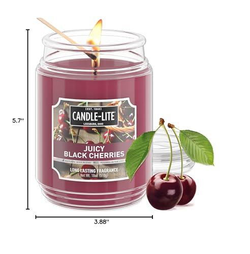 Candle-lite Fall Scented Candles, Creamy Vanilla Swirl, 18 oz Jar, Proudly Poured in The USA, Aromatherapy Candle, Single-Wick with 110 Hours of Burn Time, Perfect for Creating a Relaxing Ambiance jlhbookstore.store