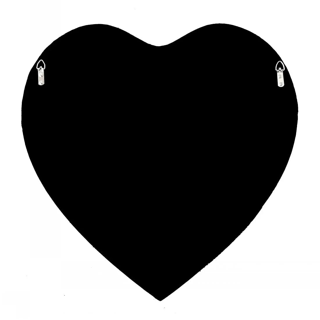 DMDFIRST Heart Shaped Silver Glass Mirror 2 Pack 12x12inch Crystal Crush Diamond Decor Chain Mirror for Wall Decoration - Jlhbookstore.store