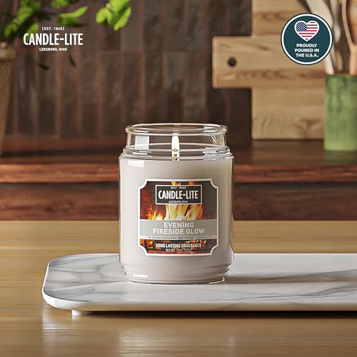 Candle-lite Fall Scented Candles, Creamy Vanilla Swirl, 18 oz Jar, Proudly Poured in The USA, Aromatherapy Candle, Single-Wick with 110 Hours of Burn Time, Perfect for Creating a Relaxing Ambiance jlhbookstore.store