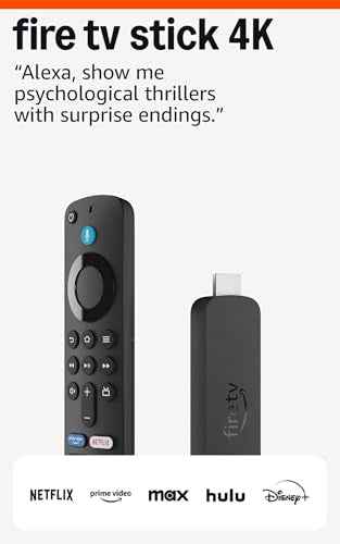 Amazon Fire TV Stick 4K (newest model) with AI-powered Fire TV Search, Wi-Fi 6, stream over 1.8 million movies and shows, free & live TV