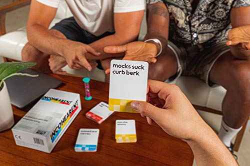 Guess The Gibberish Card Game for Families by Relatable, From The Creators of Incohereant, Fun Kids Games for Kids 12+ Includes 400 Cards & Sand Timer, Perfect Stocking Stuffers, & Christmas Games