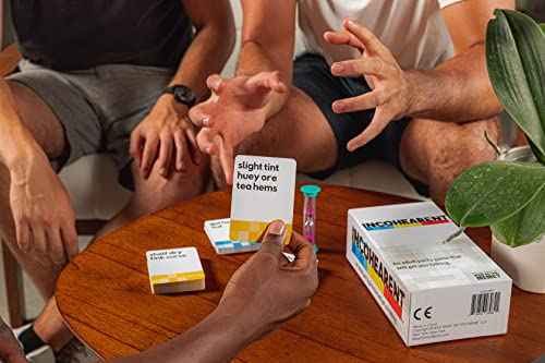 Guess The Gibberish Card Game for Families by Relatable, From The Creators of Incohereant, Fun Kids Games for Kids 12+ Includes 400 Cards & Sand Timer, Perfect Stocking Stuffers, & Christmas Games