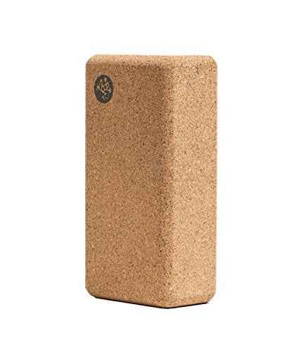 Manduka Yoga Block - Fine-Grain Cork Block, Yoga Equipment, Home Gym Accessory, Pilates Tool, Lightweight for Travel, Extra Firm Workout Accessory with Comfortable Edges