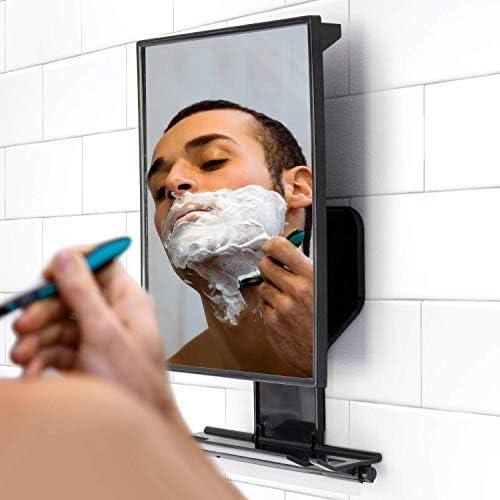 ToiletTree Products Fogless Shower Mirror - Anti-Fog Mirror - Adjustable Shaving Mirror with a Squeegee - Rust-Proof, Impact-Resistance Bathroom Shower Mirror - Tall - Jlhbookstore.store