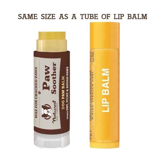 Natural Dog Company Paw Soother Balm & Wax 2 oz Stick – Nourishing Paw Care with Coconut & Hempseed Oils + Calendula – Soothes Dry, Cracked Pads – Lick-Safe & Weather Protective