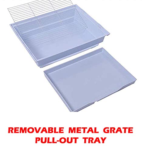 38-Inch Double Roof Top Large Flight Bird Cage with Toys Climbing Ladder Side Nesting Box Doors for Cockatiels Sun Parakeets Conures Aviary Budgie Finch Lovebird Canary Pet Bird Travel Cage