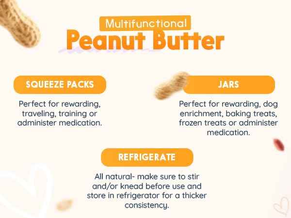 Pumpkin Pup Buddy BUDDER, 100% Natural Dog Peanut Butter, Healthy Peanut Butter Dog Treats, Made in USA, (17oz Jars)