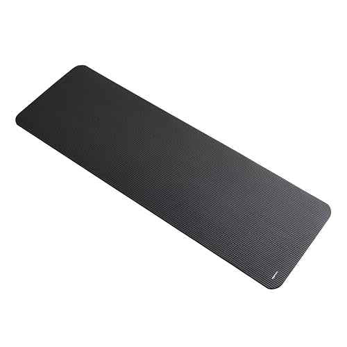 Amazon Basics 1/2 Inch Extra Thick Exercise Yoga Mat with Carrying Strap, Cushioned Support, for Fitness and Gym Workouts