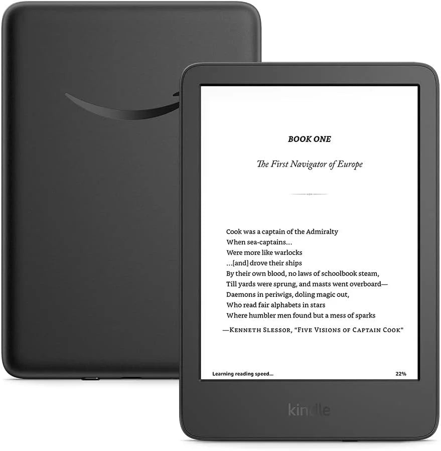 Amazon Kindle 16 GB (último modelo): El Kindle más ligero y compacto, ahora con cambios de página más rápidos y mayor relación de contraste para una experiencia de lectura mejorada. Matcha + 3 meses de Kindle Unlimited (con renovación automática) - Jlhbookstore.store