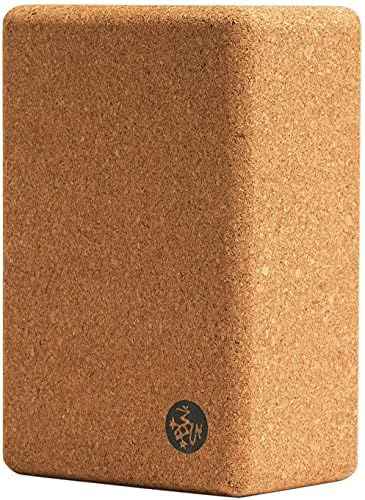 Manduka Yoga Block - Fine-Grain Cork Block, Yoga Equipment, Home Gym Accessory, Pilates Tool, Lightweight for Travel, Extra Firm Workout Accessory with Comfortable Edges