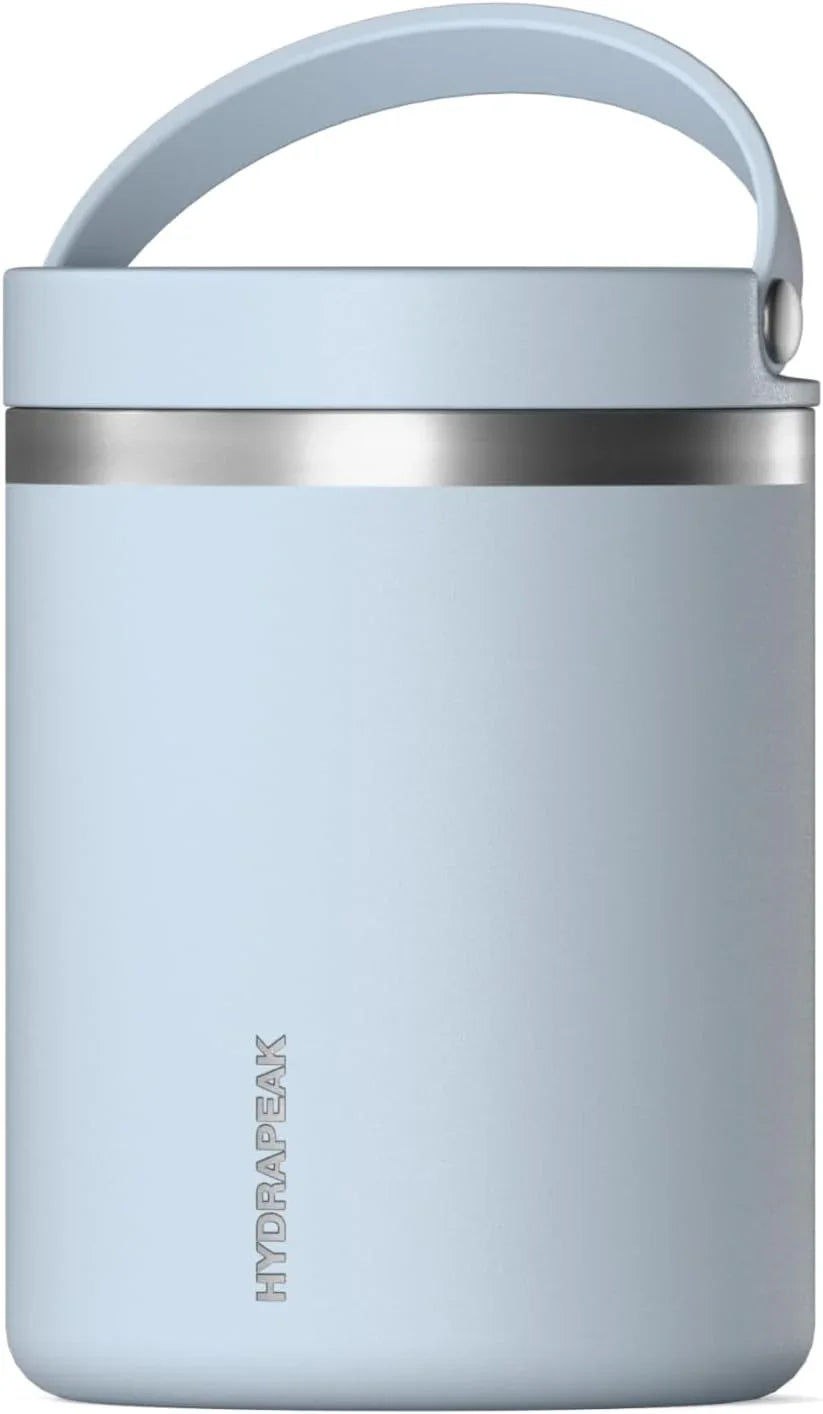 Hydrapeak 25oz Stainless Steel Vacuum Insulated Food Jar for Hot Food and Cold Food, Wide Mouth Leak-Proof Soup Jar for Adults, 10 Hours Hot and 16 Hours Cold (Seafoam) - Jlhbookstore.store