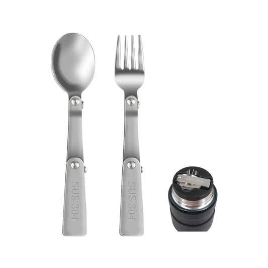 Replacement Spoon and Dinner Forks Compatible with Thermos Stainless King Vacuum-Insulated Food Jar 16 Oz (2 Spoon,2 Dinner Forks) - Jlhbookstore.store