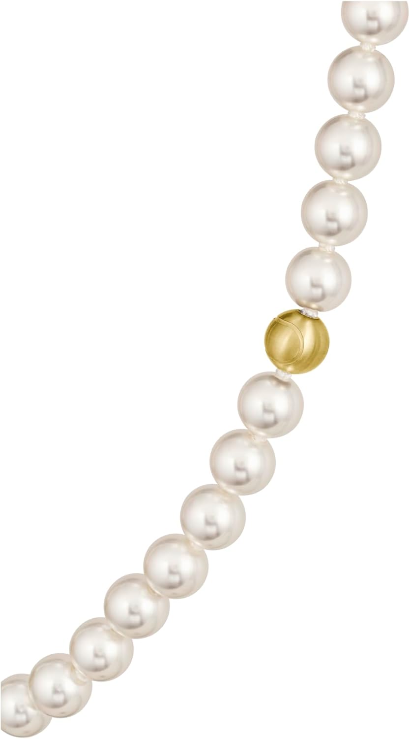 Lacoste Jewelry Men's and Women's Matchpoint Glass Pearls and Necklace - Fashion Jewelry, Accessory - Gift for Him or Her