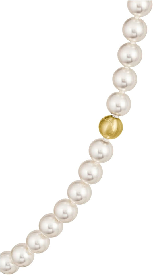 Lacoste Jewelry Men's and Women's Matchpoint Glass Pearls and Necklace - Fashion Jewelry, Accessory - Gift for Him or Her