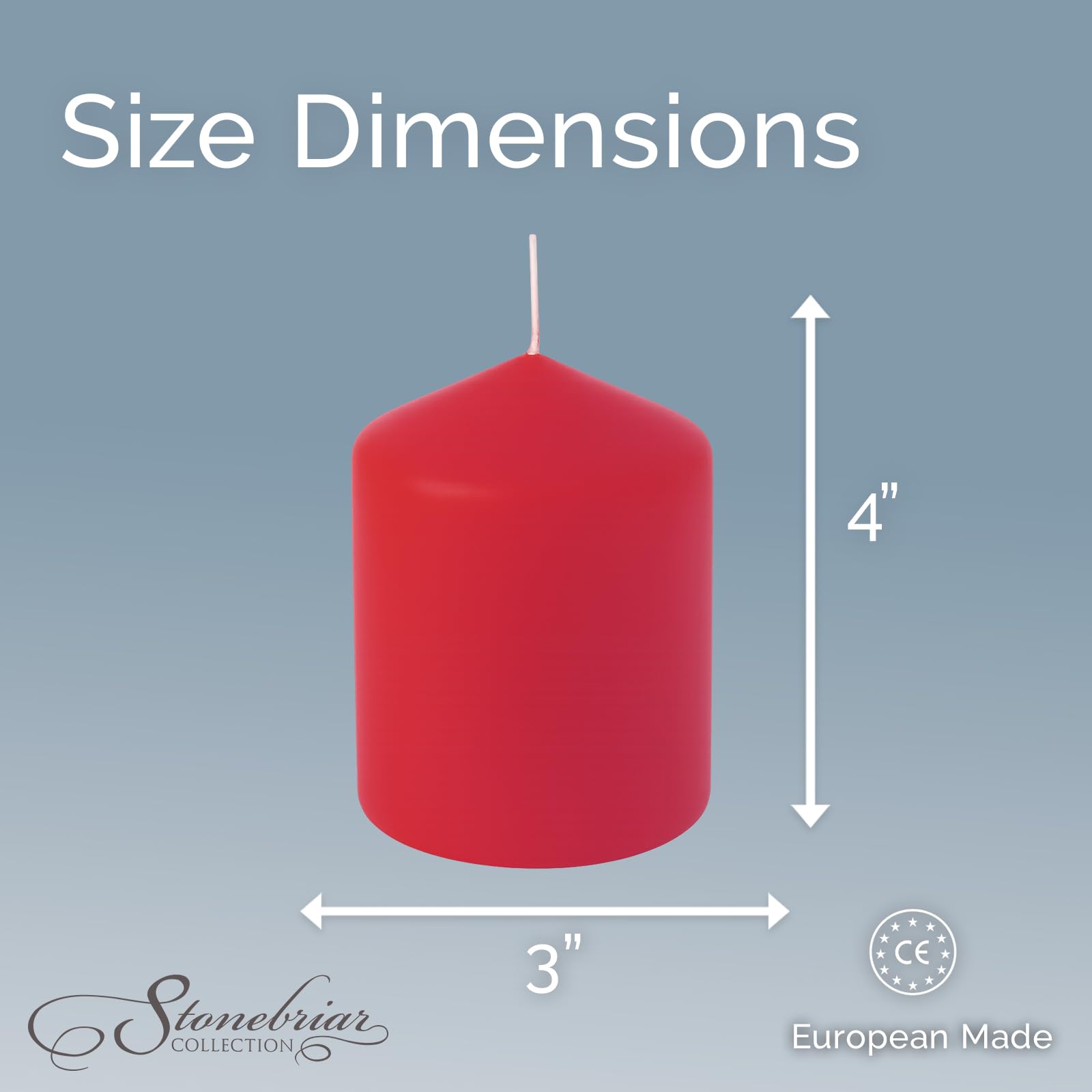 Stonebriar 6 Pack Tall 3 x 6 Inch 65 Hour Long Burning Unscented Ivory Wax Pillar Candles jlhbookstore.store