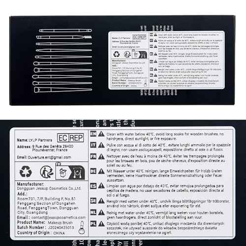 Jessup Makeup Brushes 14Pcs Makeup Brush Set Premium Synthetic Powder Foundation Contour Blush Concealer Eye Shadow Blending Liner Make Up Brush Kit Light Grey T329