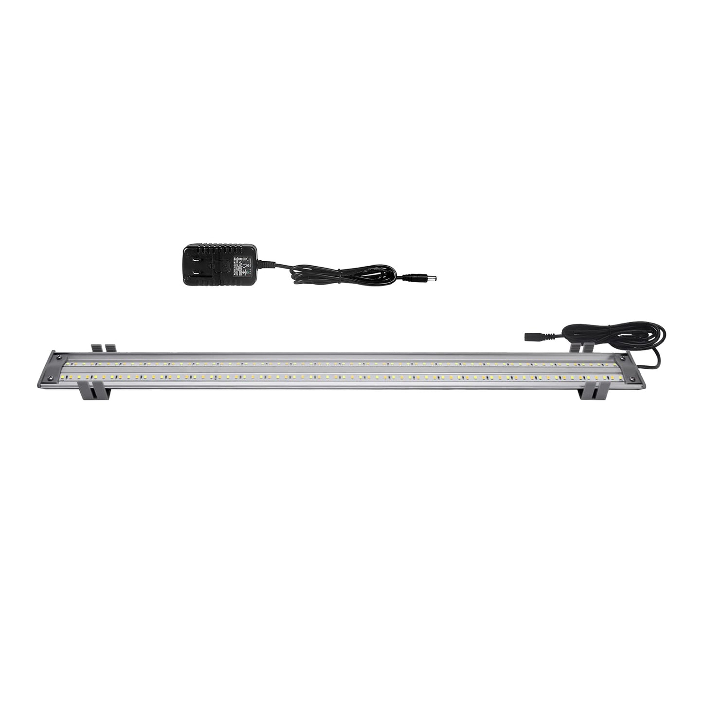 HappyBird Lighting Bird Cage Light with Chew Guard - Full Spectrum LED Pet Light - Simulates Natural Environment - Safe for Hookbill Birds – Easy to Install - (18" Long)