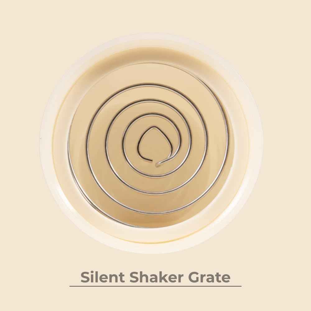 Hydrojug 20 oz Noiseless Shaker Bottle – 100% Leakproof Shaker Cup for Protein Mixes, Pre-Workout & Supplement Shakes – Durable, Easy Clean Design, Cream