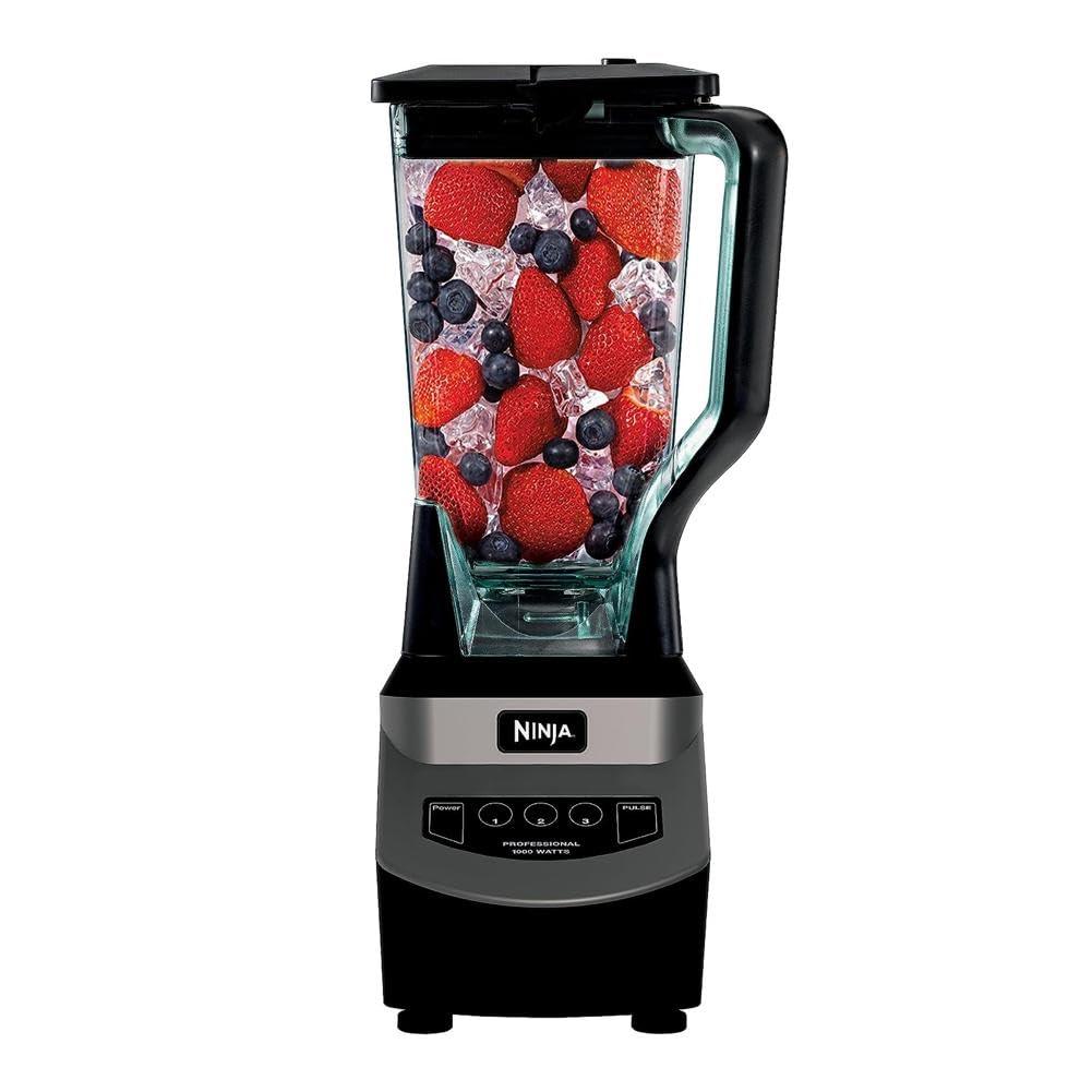Ninja Professional Blender 1000W, Total Crushing Technology- Smoothies, Ice Crushing & Frozen Fruit, Full-Size Countertop Blender, 72-oz. Pitcher, Black & Grey, BL610 - Jlhbookstore.store