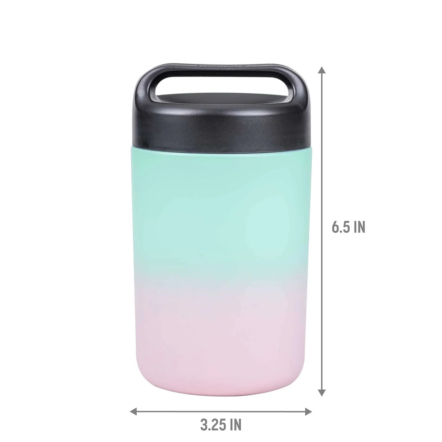 Goodful Stainless Steel Food Jar, Double Wall Vacuum Sealed Insulated Food Storage Container with Carry Handle Lid, 16-Ounce, Gray - Jlhbookstore.store