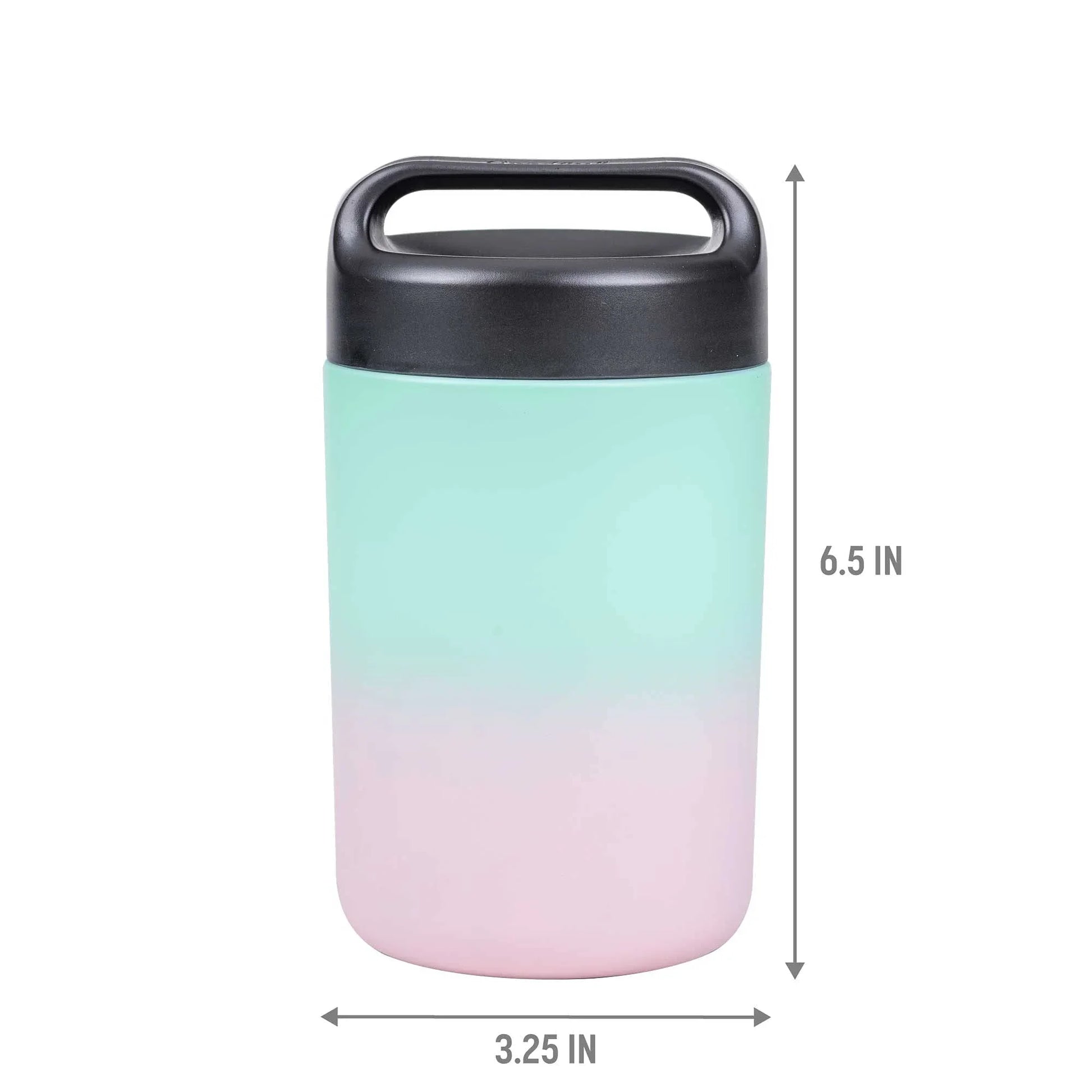 Goodful Stainless Steel Food Jar, Double Wall Vacuum Sealed Insulated Food Storage Container with Carry Handle Lid, 16-Ounce, Gray - Jlhbookstore.store