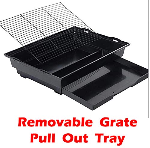 38-Inch Double Roof Top Large Flight Bird Cage with Toys Climbing Ladder Side Nesting Box Doors for Cockatiels Sun Parakeets Conures Aviary Budgie Finch Lovebird Canary Pet Bird Travel Cage