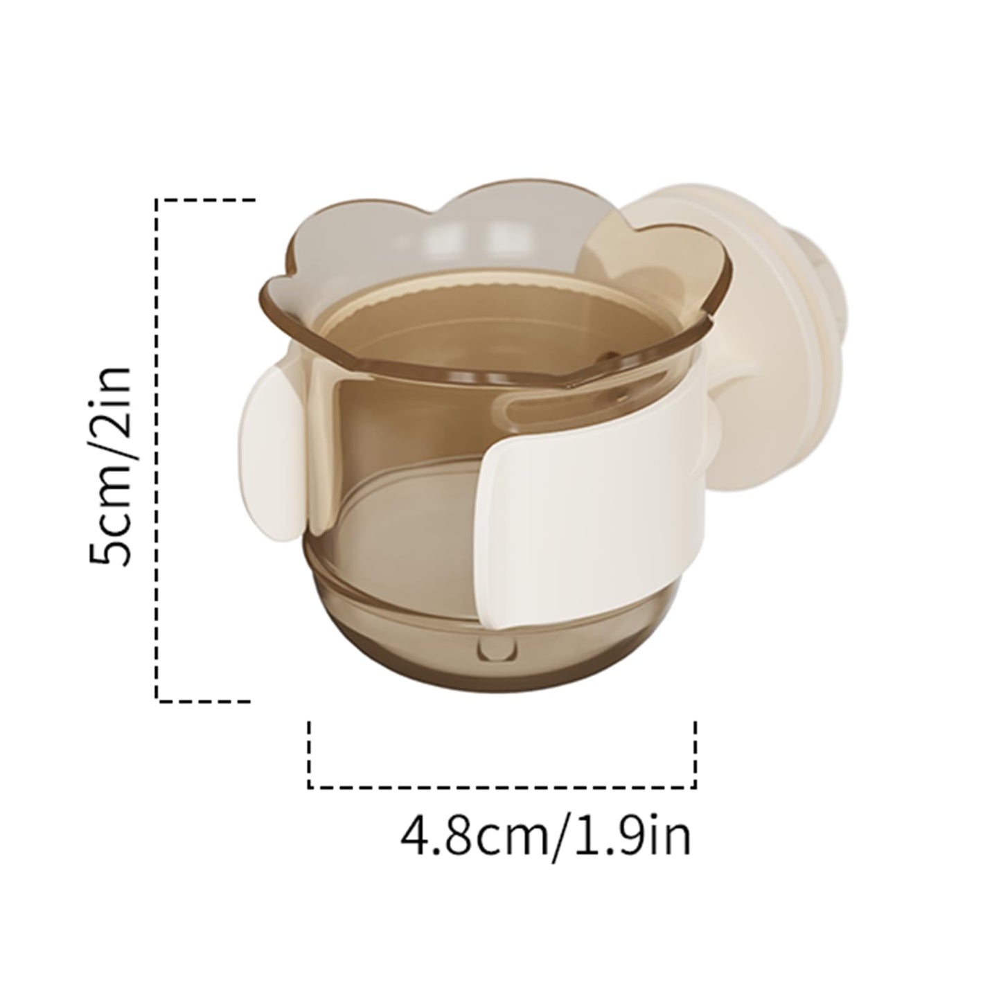 2pcs/4pcs PET Bird Bowls with Clamp, Bird Cage Feeder, Durable Water Bowl, Feeding Cups, Water Feeder for Cockatiel, Parakeet, Macaw, Finches, Lovebirds, Small Animals Gray (Pink, 2pcs)