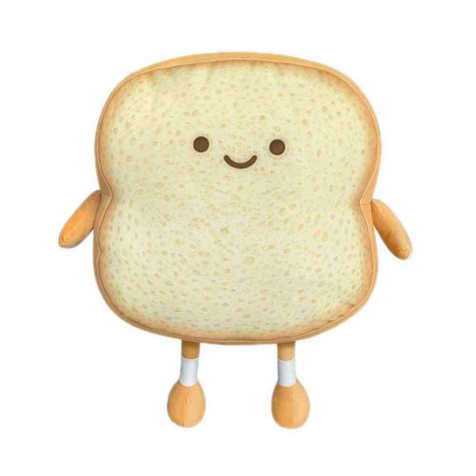 Toast Bread Pillow Funny Food Plush Toy Pillows Small Cute Stuffed Plush Sofa Pillow (Toast Bread,Golden)