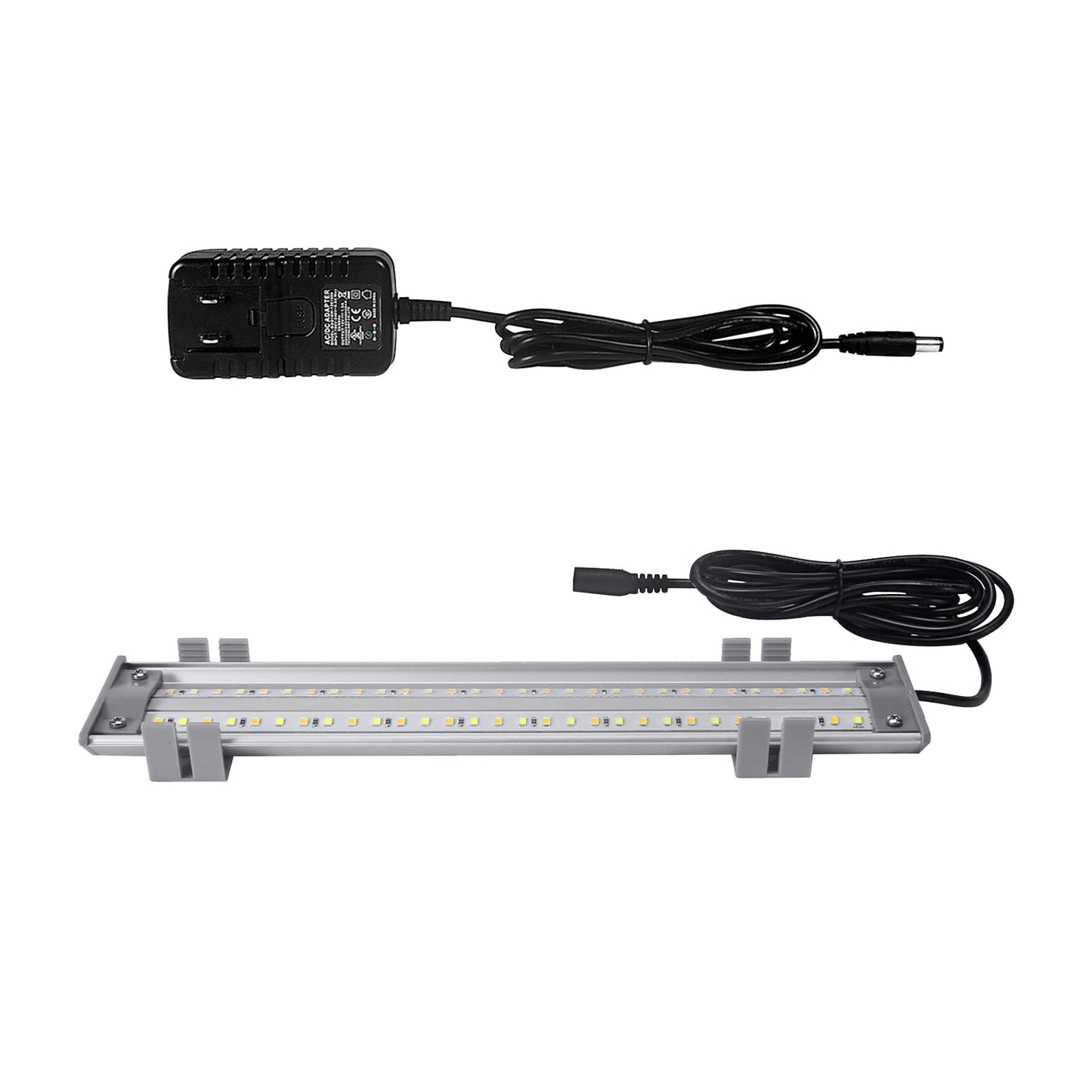 HappyBird Lighting Bird Cage Light with Chew Guard - Full Spectrum LED Pet Light - Simulates Natural Environment - Safe for Hookbill Birds – Easy to Install - (18" Long)